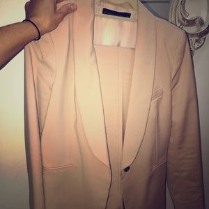 Zara blush blazer and pants